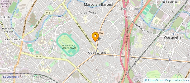 localisation de l'entreprise SCI DU 33  MARCQ-EN-BARUL