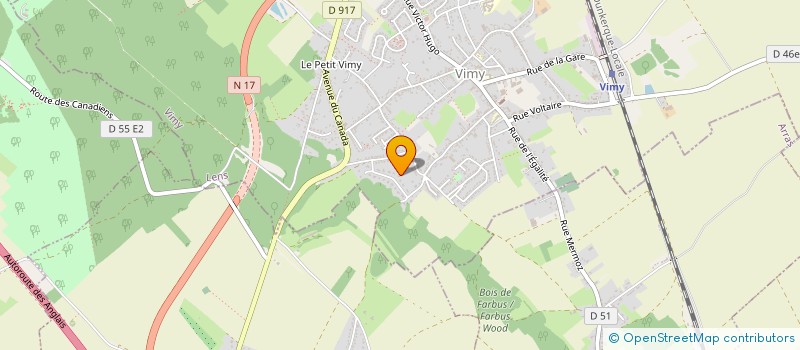 localisation de l'entreprise SCI DU 33 à VIMY