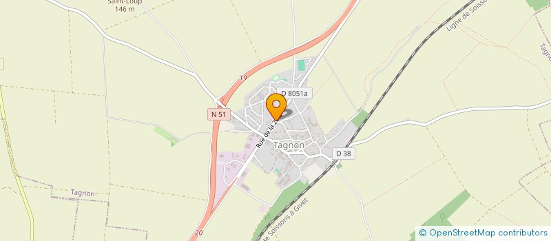 localisation de l'entreprise SCI DU 33 AVENUE DE LA 2EME DI  TAGNON