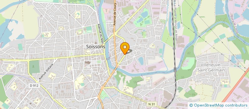 localisation de l'entreprise SCI DU 33 BD DE STRASBOURG à SOISSONS