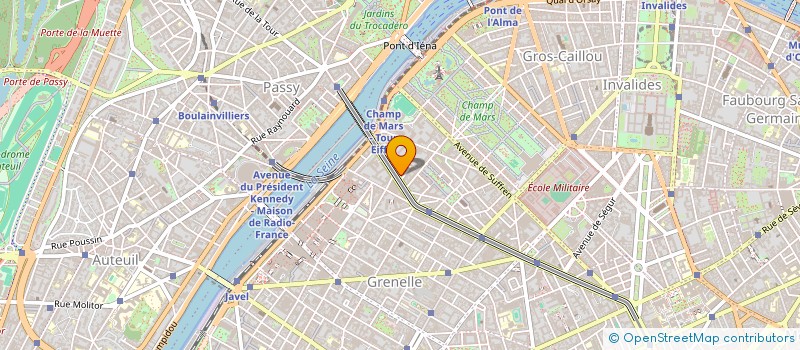 localisation de l'entreprise SCI DU 33 BOULEVARD DE GRENELLE PARIS XV  PARIS