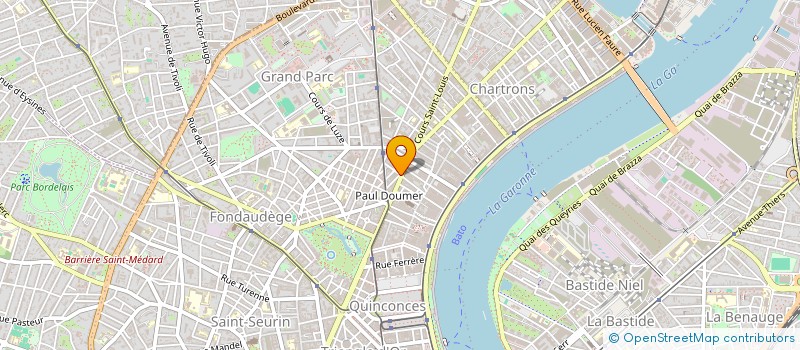 localisation de l'entreprise SCI DU 33 COURS PORTAL  BORDEAUX