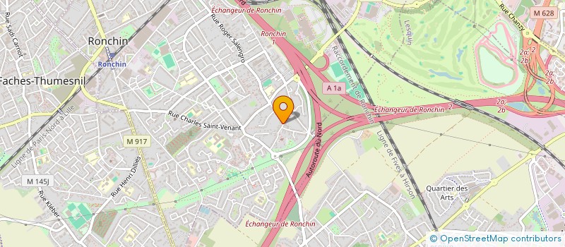 localisation de l'entreprise SCI DU 33 PLACE DE LA REPUBLIQUE  RONCHIN