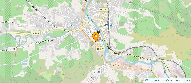 localisation de l'entreprise SCI DU 33 R MAURICE LACROUX LIMOUX à LIMOUX
