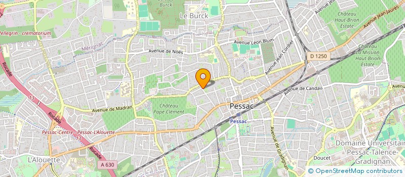 localisation de l'entreprise SCI DU 33 RUE BELCIER  PESSAC