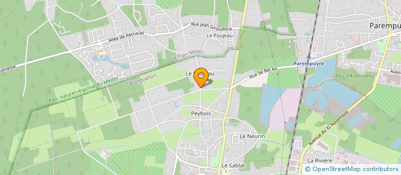 localisation de l'entreprise SCI DU 33 RUE DU POUJEAU à BLANQUEFORT