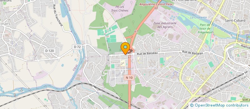 localisation de l'entreprise SCI DU 333 RUE DU BASSEAU à ANGOULEME