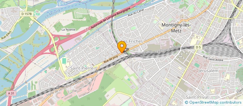 localisation de l'entreprise SCI DU 335 RUE DE PONT A MOUSSON à MONTIGNY-LES-METZ