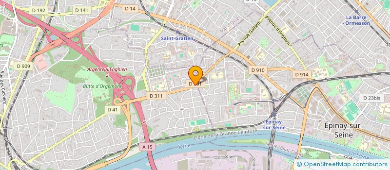 localisation de l'entreprise SCI DU 338 ROUTE D'ENGHIEN  ARGENTEUIL