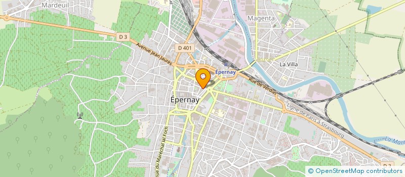localisation de l'entreprise SCI DU 34 36 RUE DU GENERAL LECLERC à EPERNAY