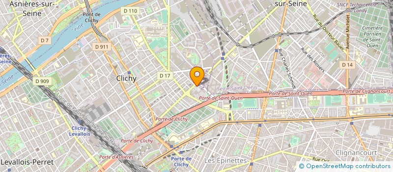 localisation de l'entreprise SCI DU 34 BD GAL LECLERC à CLICHY