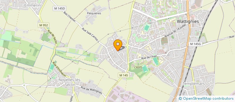 localisation de l'entreprise SCI DU 34 BIS RUE ROGER BOUVRY  WATTIGNIES