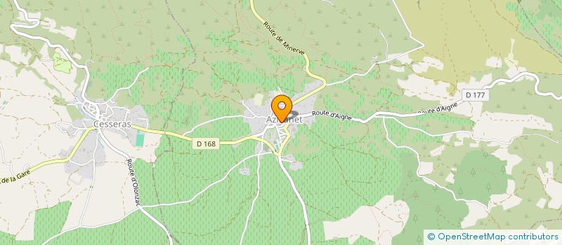 localisation de l'entreprise SCI DU 34 DE L'AVENUE D'AZILLANET  OLONZAC