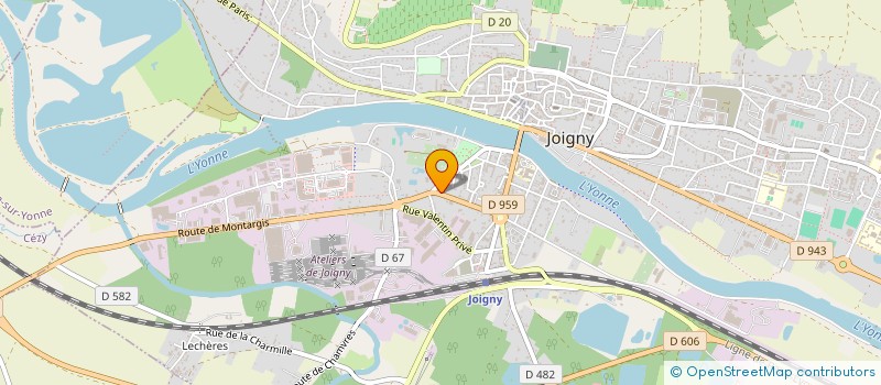 localisation de l'entreprise SCI DU 34 RUE ARISTIDE BRIAND à JOIGNY