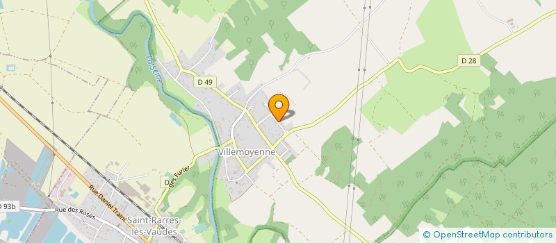 localisation de l'entreprise SCI DU 34 RUE GEORGES FURIER  SAINT-PARRES-LES-VAUDES