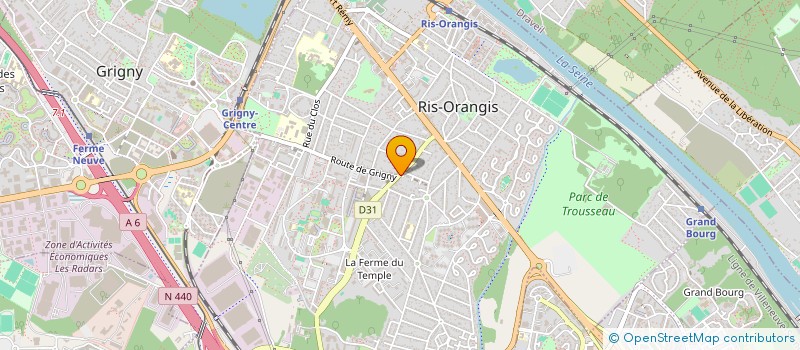 localisation de l'entreprise SCI DU 34 RUE P BROSSOLETTE à RIS-ORANGIS