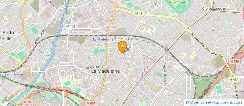 localisation de l'entreprise SCI DU 34 RUE SAINT PIERRE à LA MADELEINE