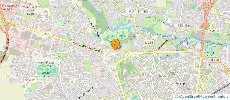 localisation de l'entreprise SCI DU 35 AVE WINSTON CHURCHILL  ARRAS