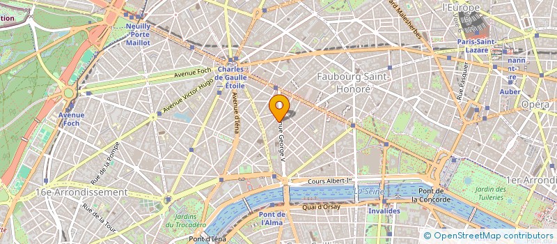 localisation de l'entreprise SCI DU 35 AVENUE GEORGE V  PARIS