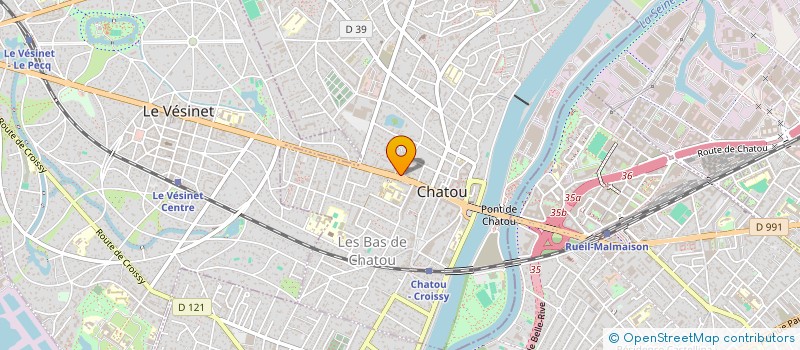 localisation de l'entreprise SCI DU 35 BD DU ROI  CHATOU