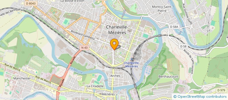 localisation de l'entreprise SCI DU 35 COURS BRIAND à CHARLEVILLE-MEZIERES