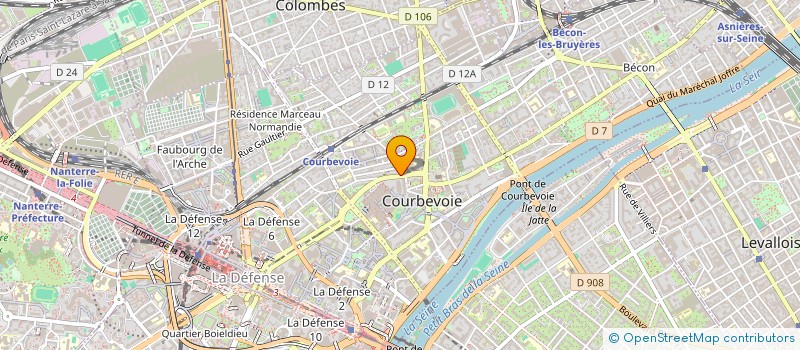 localisation de l'entreprise SCI DU 35 RUE DE TURBIGO 75003 PARIS RE à COURBEVOIE