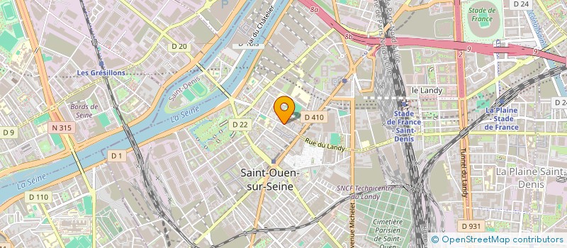 localisation de l'entreprise SCI DU 35 RUE DU LANDY  SAINT-OUEN-SUR-SEINE