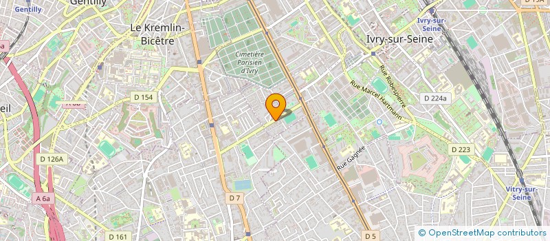localisation de l'entreprise SCI DU 35 RUE HENRI MARTIN à IVRY-SUR-SEINE