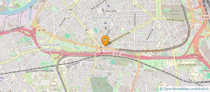 localisation de l'entreprise SCI DU 357 BD VICTOR HUGO à LILLE