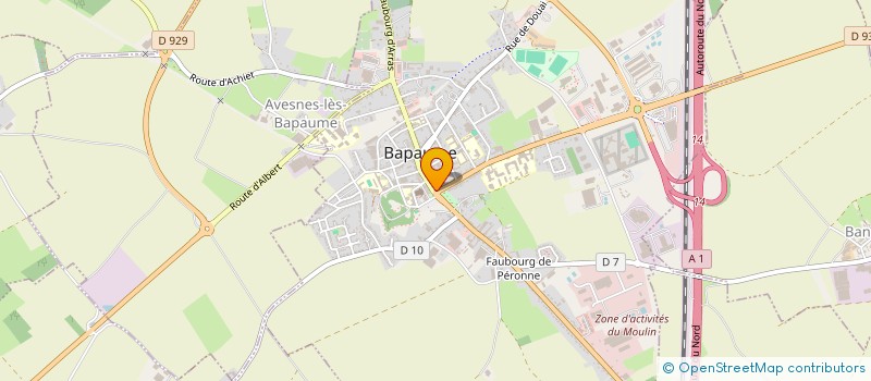 localisation de l'entreprise SCI DU 36  BAPAUME