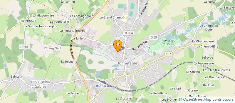 localisation de l'entreprise SCI DU 36  BONNETABLE