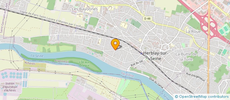 localisation de l'entreprise SCI DU 36 RUE DE LA REPUBLIQUE  HERBLAY-SUR-SEINE