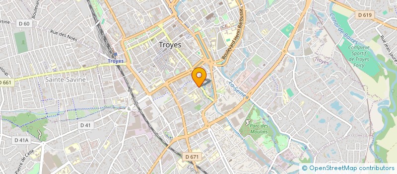 localisation de l'entreprise SCI DU 36 RUE DES TERRASSES  TROYES