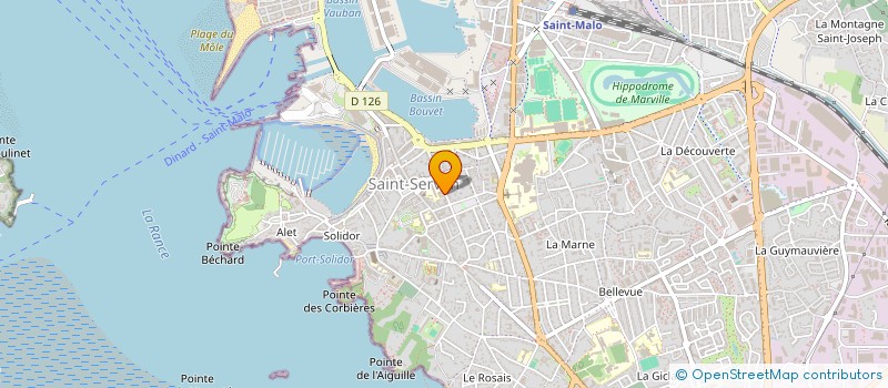 localisation de l'entreprise SCI DU 36 RUE LE POMELLEC  SAINT-MALO