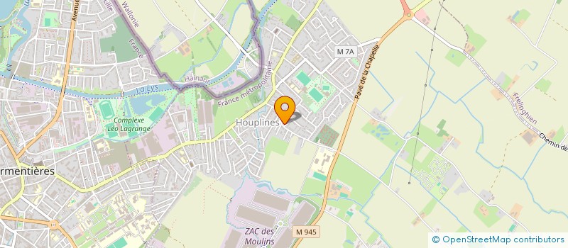 localisation de l'entreprise SCI DU 37 39 RUE ROGER SALENGRO  HOUPLINES