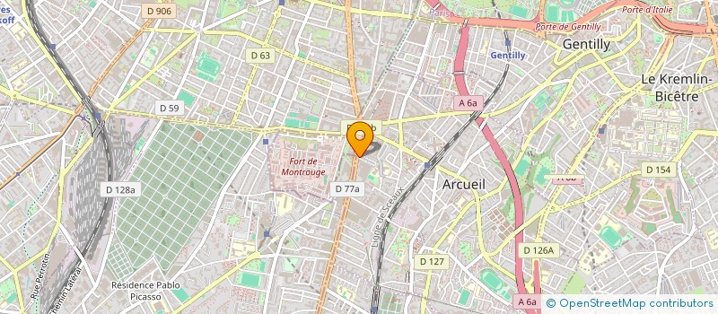 localisation de l'entreprise SCI DU 37 AV ARISTIDE BRIAND à ARCUEIL