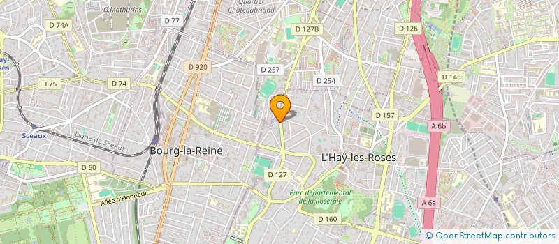 localisation de l'entreprise SCI DU 37 AV HENRI BARBUSSE  L'HAY-LES-ROSES