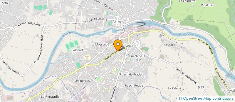 localisation de l'entreprise SCI DU 37 AVENUE JEAN JAURES  SAINT-JUERY