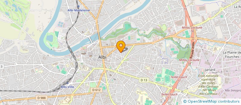 localisation de l'entreprise SCI DU 37 BD SOULT à ALBI