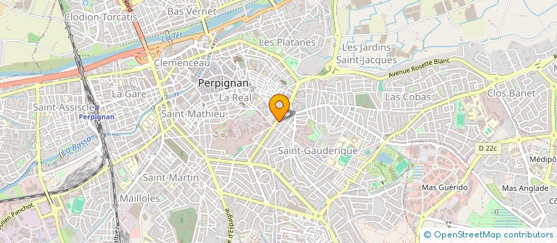 localisation de l'entreprise SCI DU 37 BOULEVARD ARISTIDE BRIAND à PERPIGNAN