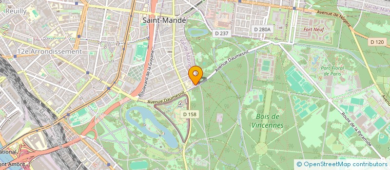localisation de l'entreprise SCI DU 37 COURS DE VINCENNES à SAINT-MANDE