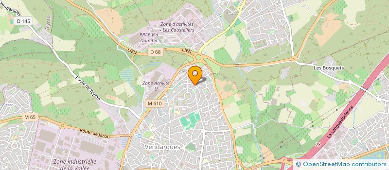 localisation de l'entreprise SCI DU 37 DE LA RUE DE L'HOPITAL à VENDARGUES