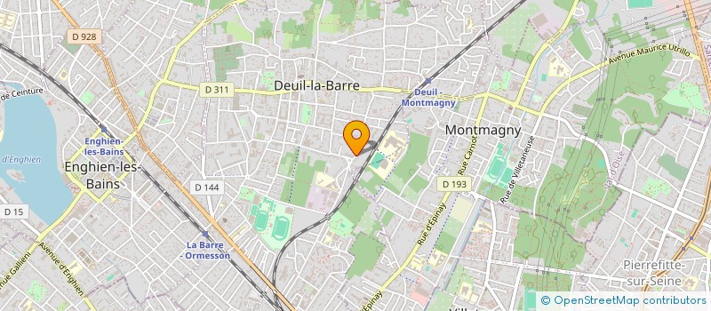 localisation de l'entreprise SCI DU 37 R DE LA STATION  DEUIL-LA-BARRE