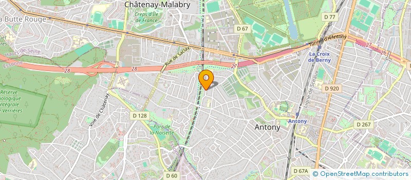 localisation de l'entreprise SCI DU 37 R HOUDAN A SCEAUX à ANTONY