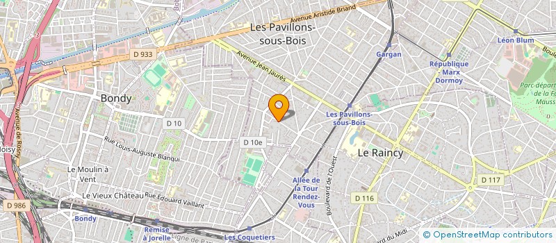 localisation de l'entreprise SCI DU 37 RUE DE LA BRECHE AUX LOUPS à LES PAVILLONS SOUS BOIS