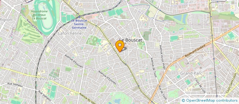 localisation de l'entreprise SCI DU 37 RUE DU PALAIS GALLIEN  LE BOUSCAT