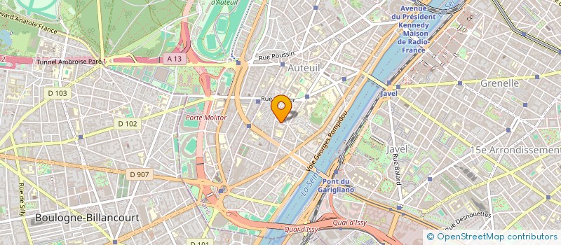 localisation de l'entreprise SCI DU 37 RUE JOUVENET  PARIS