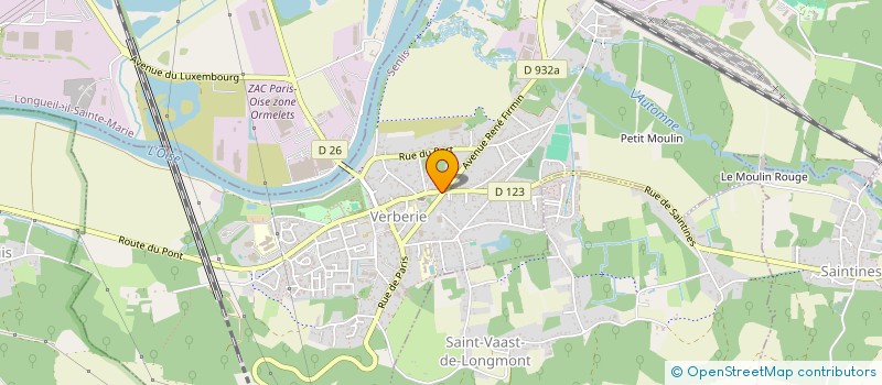 localisation de l'entreprise SCI DU 37 RUE JULES MICHELET  VERBERIE