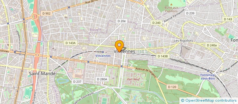 localisation de l'entreprise SCI DU 37 RUE RAYMOND DU TEMPLE à VINCENNES