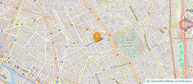 localisation de l'entreprise SCI DU 37 RUE SERVAN  PARIS